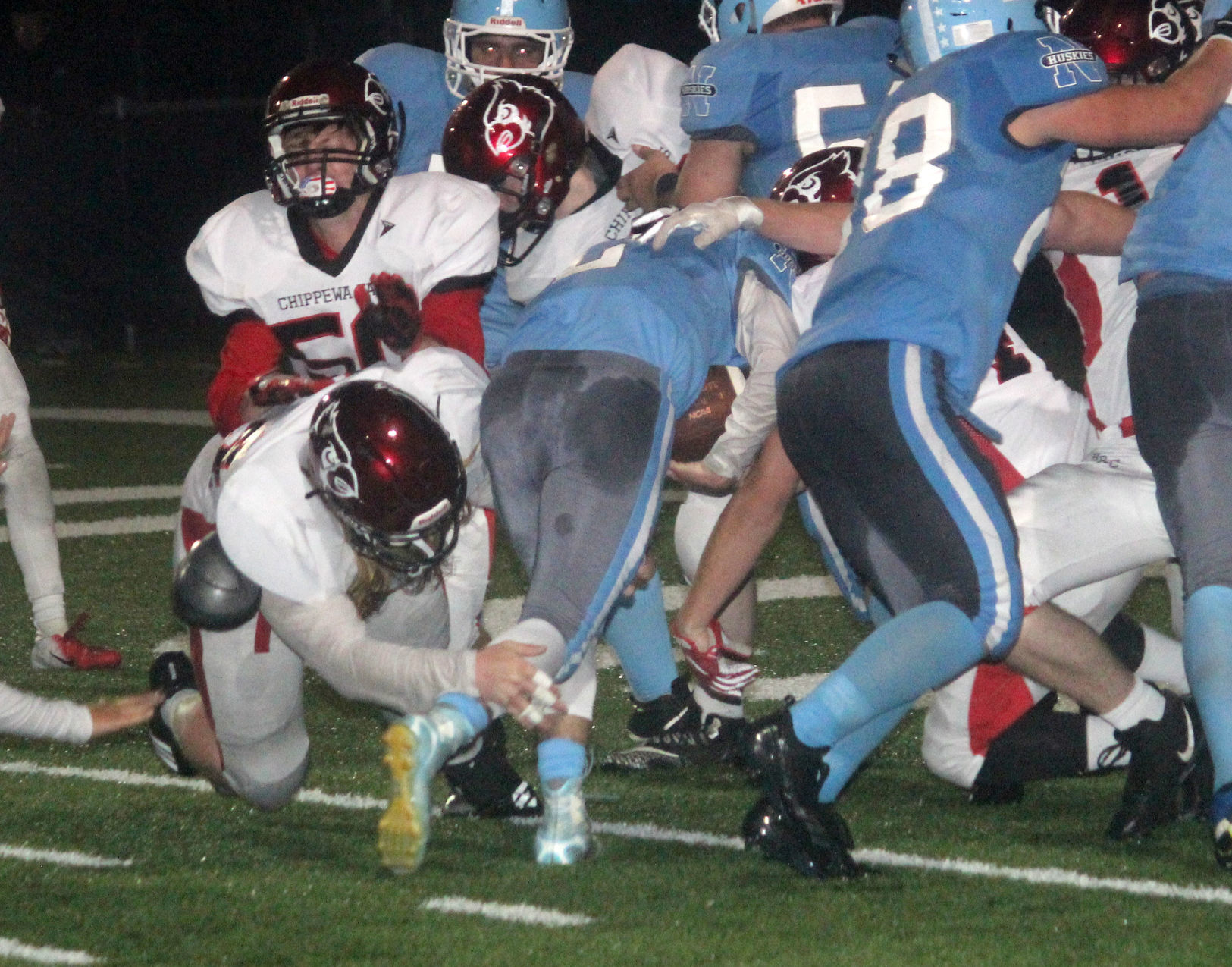 Chi-Hi football at Eau Claire North 10-5-18